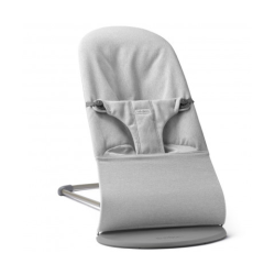 Шезлонг для немовлят BabyBjorn Bouncer BLISS Woven Light Grey Melange