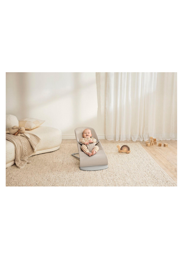 Шезлонг для немовлят BabyBjorn BALANCE BLISS Woven Light Beige Melange
