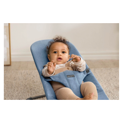 Шезлонг для немовлят BabyBjorn Balance BLISS Woven Navy Blue Melange