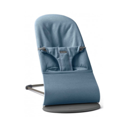 Шезлонг для немовлят BabyBjorn Balance BLISS Woven Navy Blue Melange