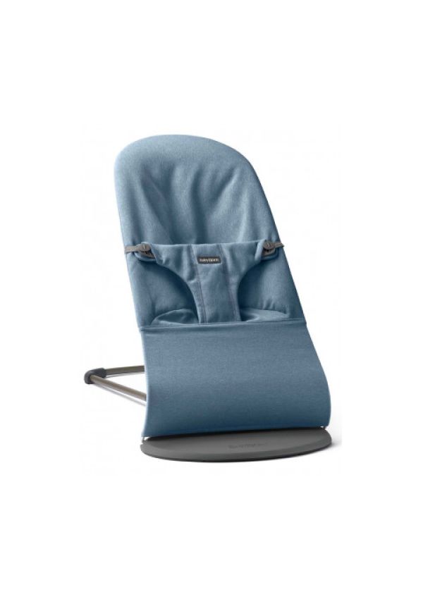Шезлонг для немовлят BabyBjorn Balance BLISS Woven Navy Blue Melange