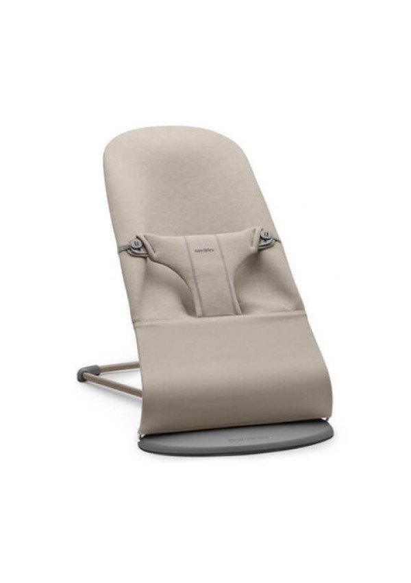 Шезлонг для немовлят BabyBjorn Bouncer BLISS 3D Jersey Sand Grey