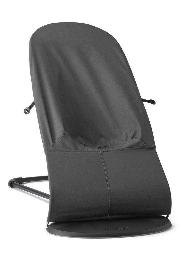 Шезлонг для немовлят BabyBjorn Bouncer BALANCE SOFT Woven/Jersey Tri Fabric Dark Grey