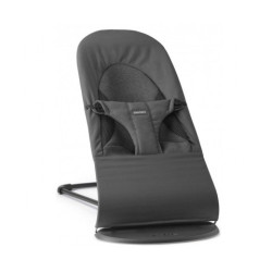 Шезлонг для немовлят BabyBjorn Bouncer BALANCE SOFT Woven/Jersey Tri Fabric Dark Grey
