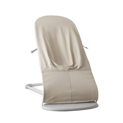 Шезлонг для немовлят BabyBjorn Bouncer BALANCE SOFT Woven/Jersey Tri Fabric Light Beige