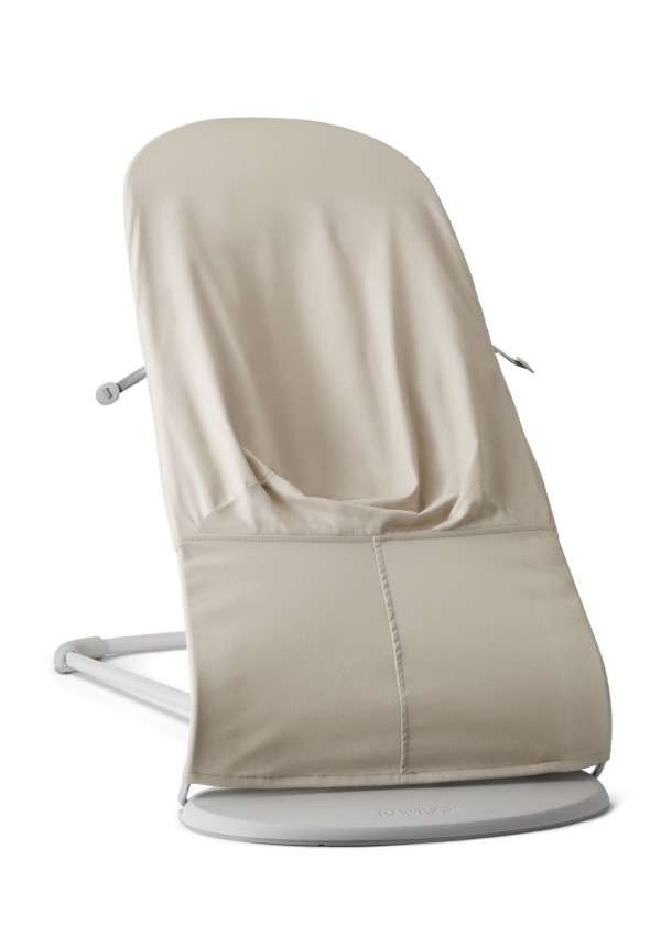 Шезлонг для немовлят BabyBjorn Bouncer BALANCE SOFT Woven/Jersey Tri Fabric Light Beige