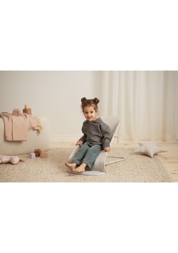 Шезлонг для немовлят BabyBjorn Bouncer BALANCE SOFT Woven/Jersey Tri Fabric Light Beige