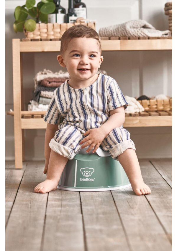 BabyBjorn Deep green/white