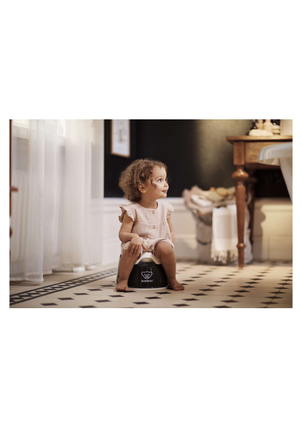 BabyBjorn - Горщик Smart Potty, Black/White