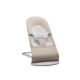 BabyBjorn - Крісло-шезлонг Bouncer Balance Soft Cotton/Jersey, Beige/Grey (світло-сіра рама)
