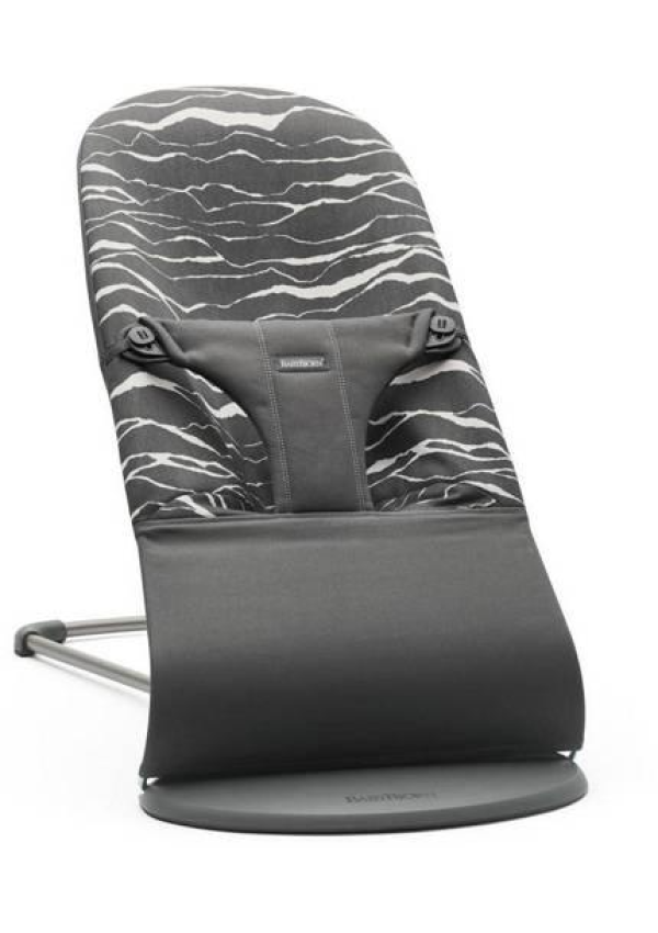 BabyBjorn - Крісло-шезлонг Bouncer Bliss Cotton, Antracyt/Landscape Print