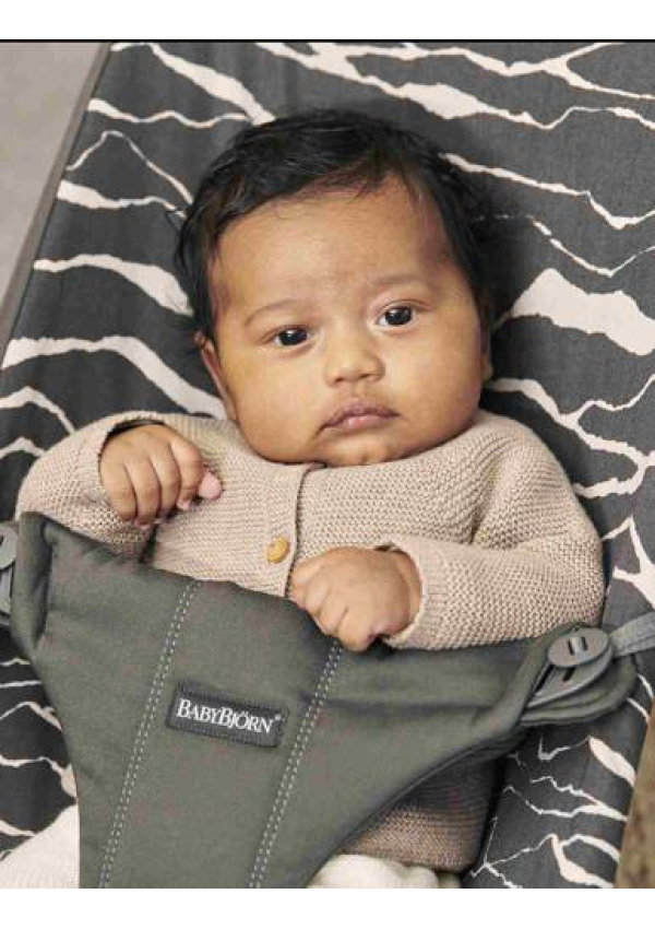 BabyBjorn - Крісло-шезлонг Bouncer Bliss Cotton, Antracyt/Landscape Print