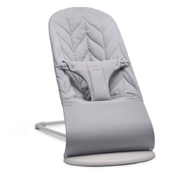 BabyBjorn - Крісло-шезлонг Bouncer Bliss Cotton Petal Quilt, Light Grey (світло-сірий)