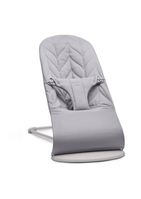 BabyBjorn - Крісло-шезлонг Bouncer Bliss Cotton Petal Quilt, Light Grey (світло-сірий)