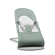 BabyBjorn — Крісло-шезлонг Bouncer Balance Soft Cotton/Jersey, Light sage/Grey (світло-сіра рама)