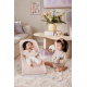 BabyBjorn - Крісло-шезлонг Bouncer Balance Soft Mesh, Pearly pink/White (світло-сіра рама)