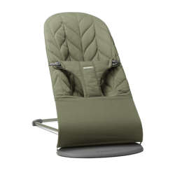 BabyBjorn - Крісло-шезлонг Bouncer Bliss Woven Petal Quilt, Dark green (темно-зелений)