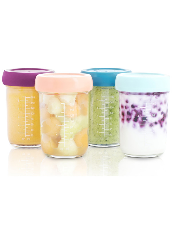 Набір скляних контейнерів Babybols 240ml (x4) Babymoov