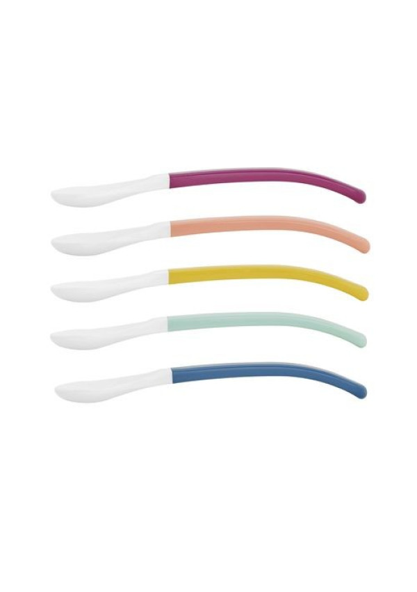 Набір 5 дитячих ложок Multicolor (2-й етап годування) Babymoov