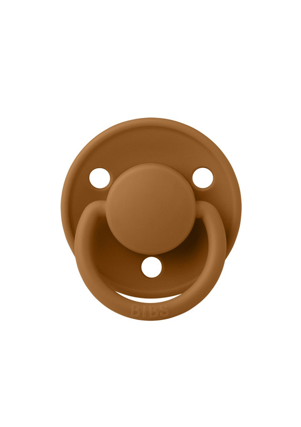 Соска пустушка BIBS De Lux Latex Round (кругла) – Caramel