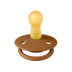 Соска пустушка BIBS De Lux Latex Round (кругла) – Caramel