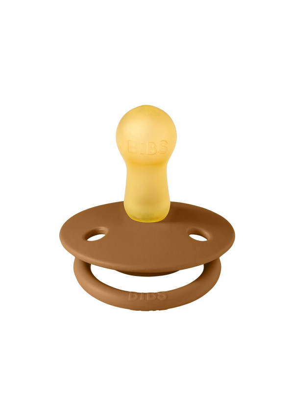 Соска пустушка BIBS De Lux Latex Round (кругла) – Caramel
