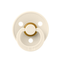 Соска пустушка BIBS Colour Latex Round (кругла) – Ivory