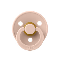 Соска пустушка BIBS Colour Latex Round (кругла) – Blush