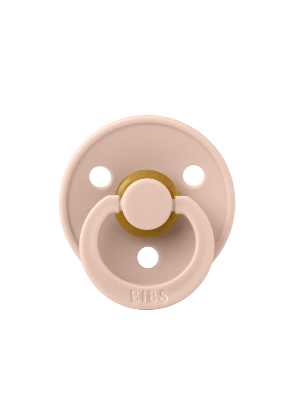 Соска пустушка BIBS Colour Latex Round (кругла) – Blush