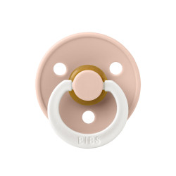 Соска пустушка BIBS Colour Latex Round (кругла) – Blush GLOW (світиться в темряві)