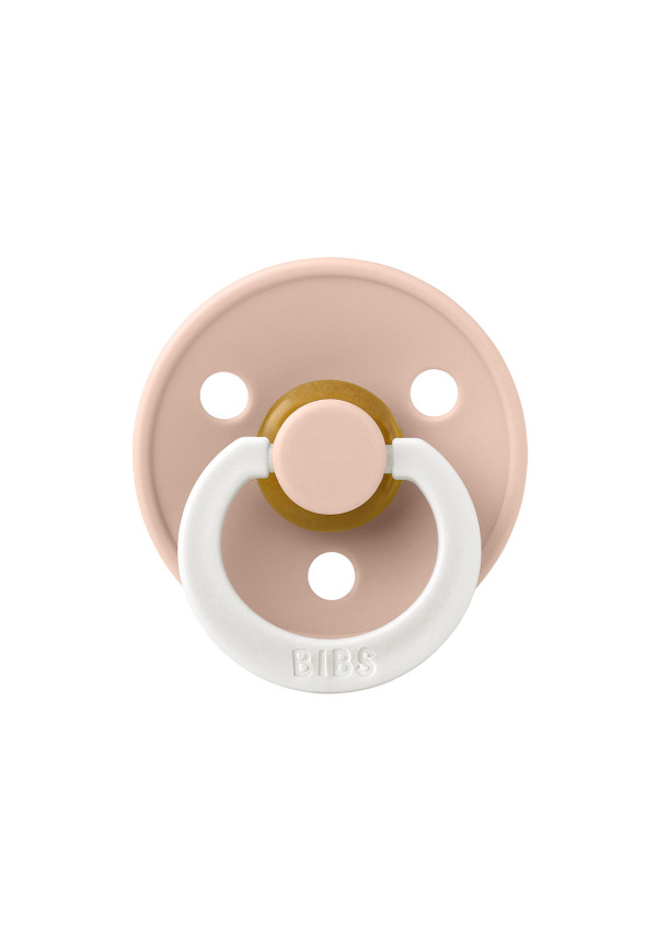 Соска пустушка BIBS Colour Latex Round (кругла) – Blush GLOW (світиться в темряві)