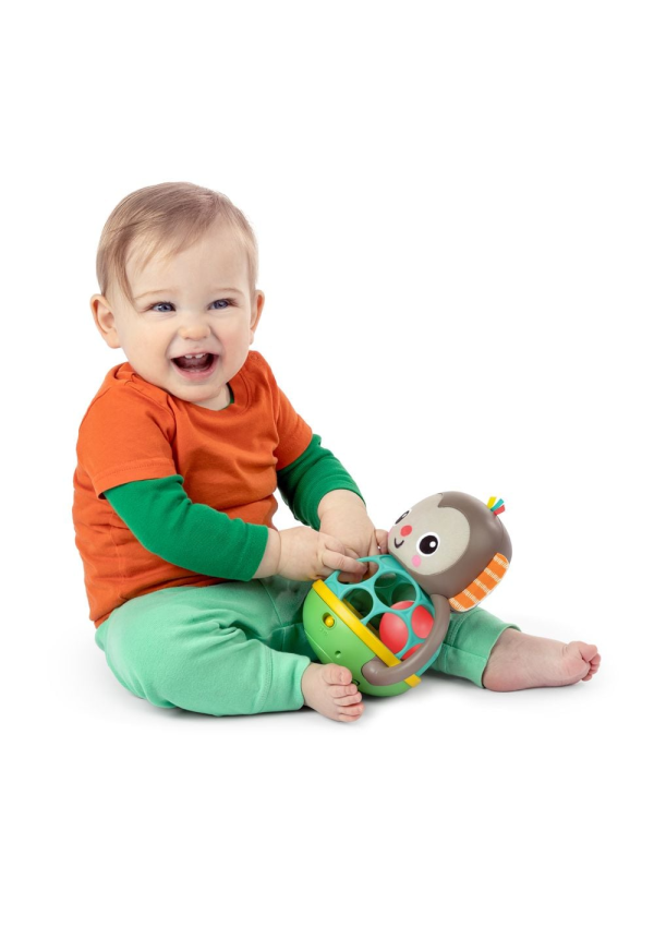 Bright Starts Іграшка-брязкальце музична Grab & Giggle Monkey
