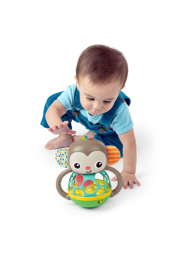 Bright Starts Іграшка-брязкальце музична Grab & Giggle Monkey