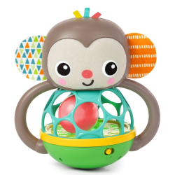 Bright Starts Іграшка-брязкальце музична Grab & Giggle Monkey
