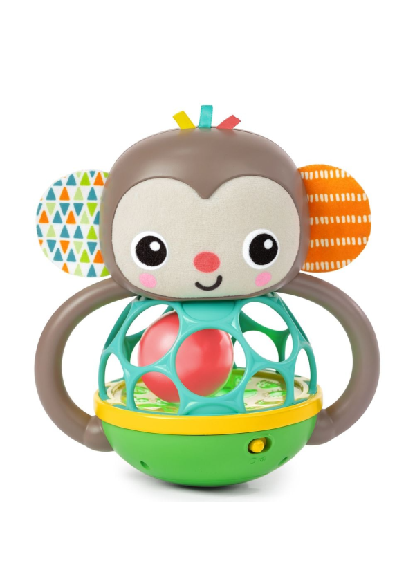 Bright Starts Іграшка-брязкальце музична Grab & Giggle Monkey