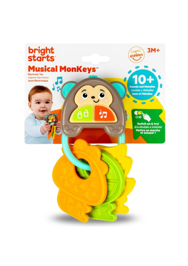 Bright Starts Музичне брязкальце "Musical MonKeys"