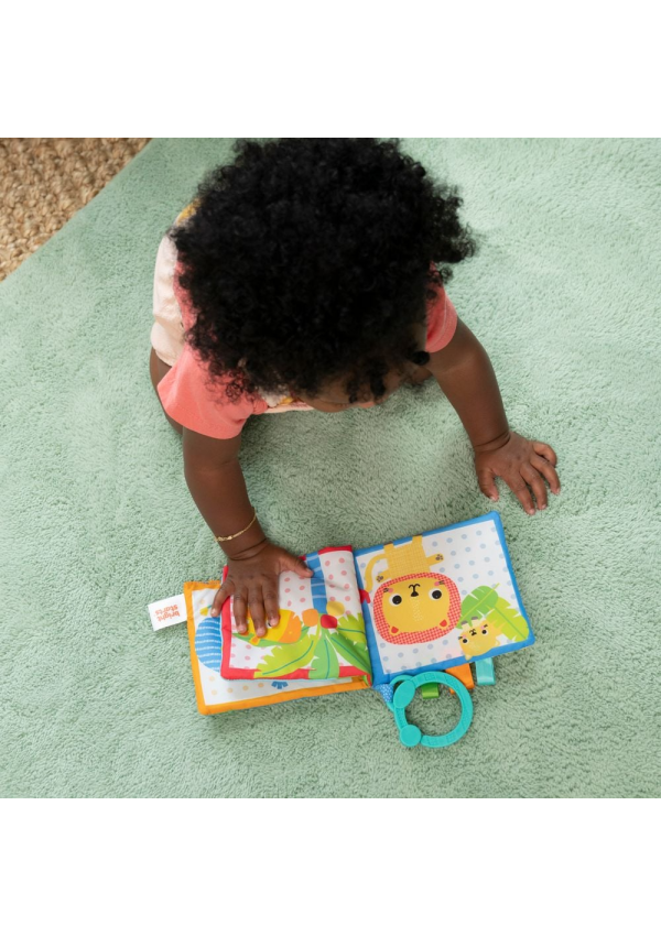 Bright Starts Розвиваюча м'яка книжка "Safari Buddies"