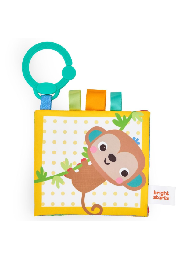 Bright Starts Розвиваюча м'яка книжка "Safari Buddies"