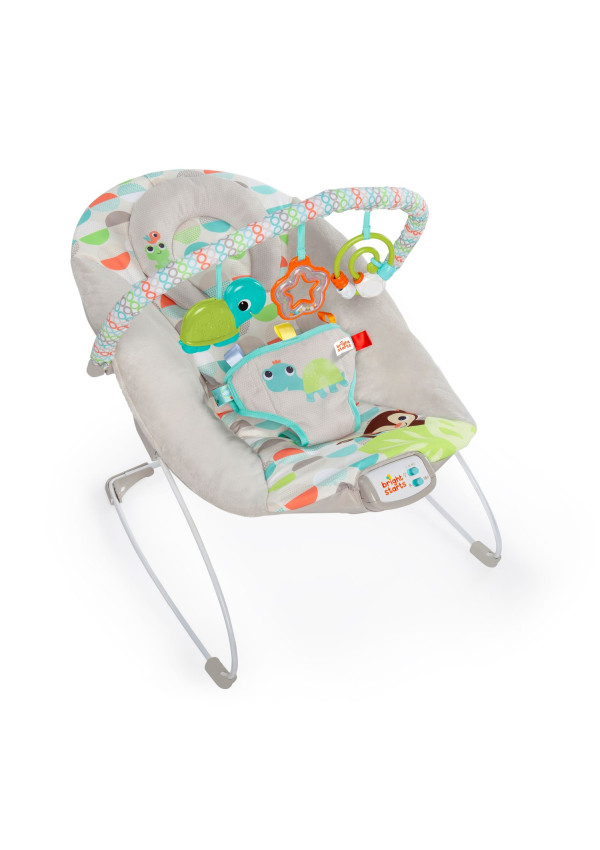 Bright Starts Шезлонг Happy Safari Bouncer