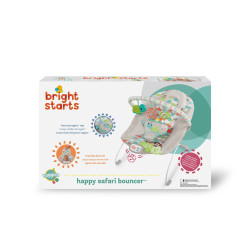 Bright Starts Шезлонг Happy Safari Bouncer