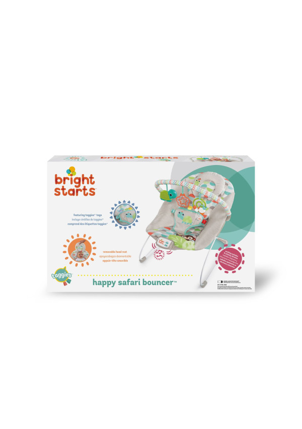 Bright Starts Шезлонг Happy Safari Bouncer