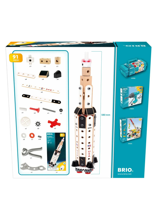 Конструктор BRIO Builder Apollo Saturn V 91 ел.