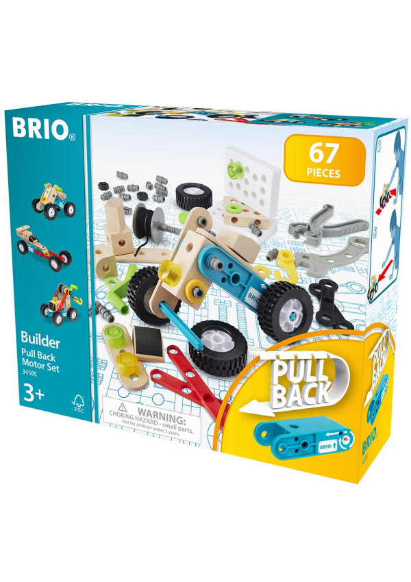 Конструктор BRIO Builder з інерційним двигуном 67 ел.