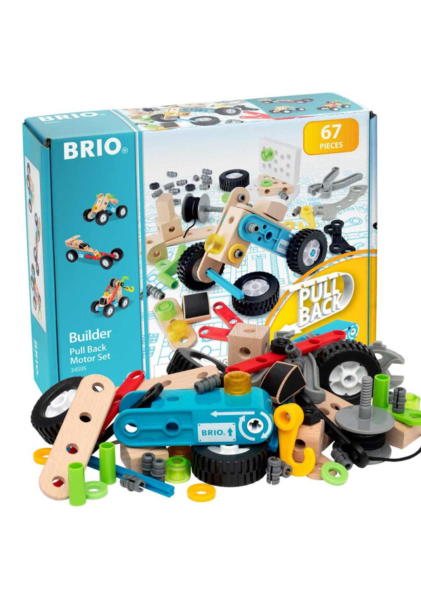 Конструктор BRIO Builder з інерційним двигуном 67 ел.