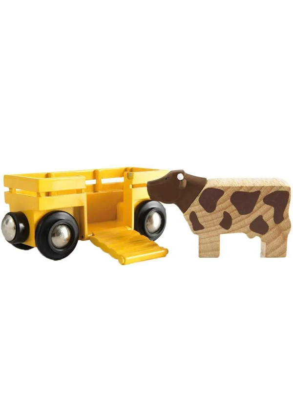Вагон BRIO з коровою