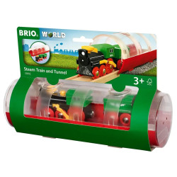 Паровоз для залізниці BRIO з тунелем