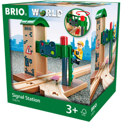 Сигнальна станція BRIO зі стрілкою і світлофором