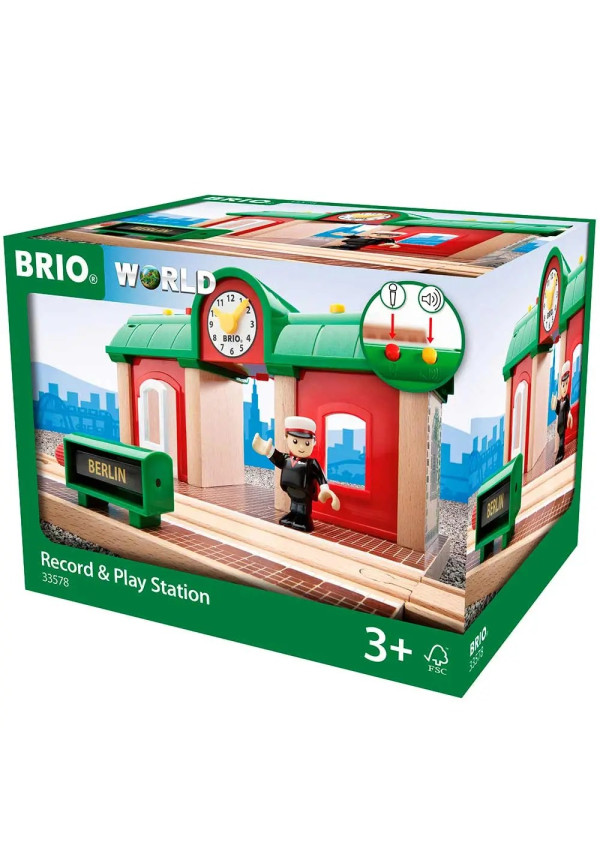 Станція для залізниці BRIO із звукозаписом