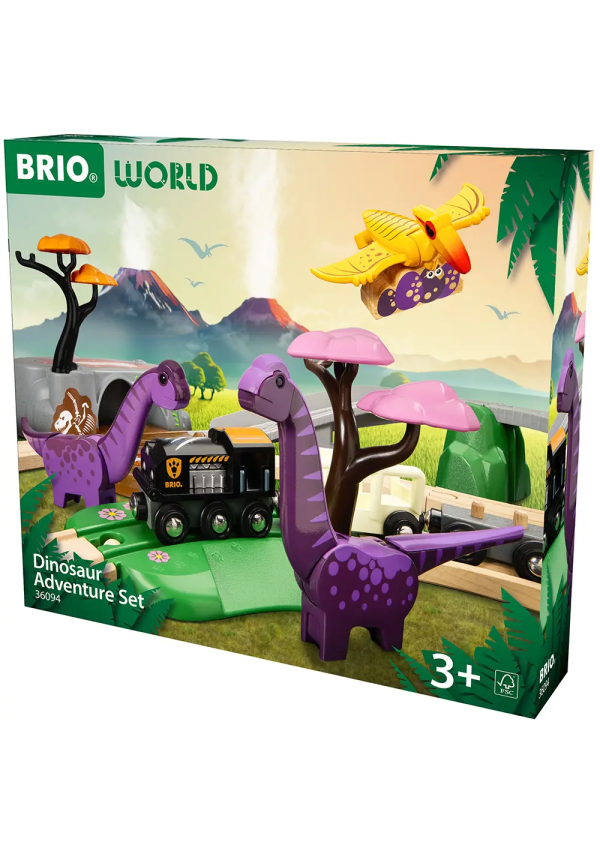 Дитяча залізниця BRIO Пригоди Динозаврів (36094)