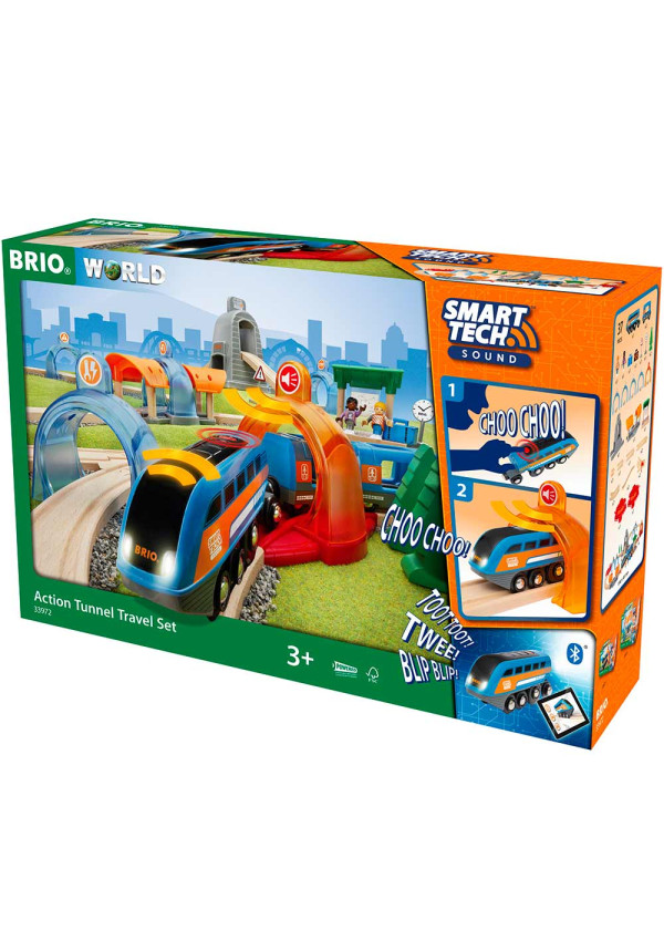 Велика дитяча залізниця BRIO Smart Tech